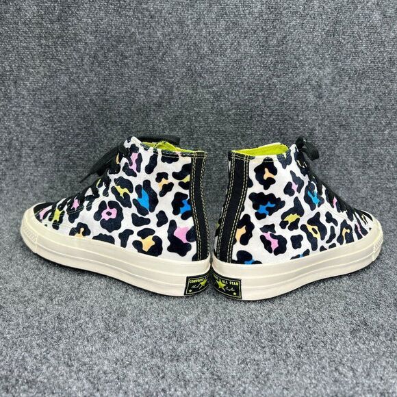 Converse Chuck 70 Hi Shoes Womens 9.5 Colorful Velvet Cheetah Print Chuck Taylor - Picture 6 of 14